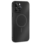 قاب تیتانیومی ۳۶۰ درجه آیفون 14 ضد ضربه، ضد لک، همراه با محافظ لنز (مشکی)